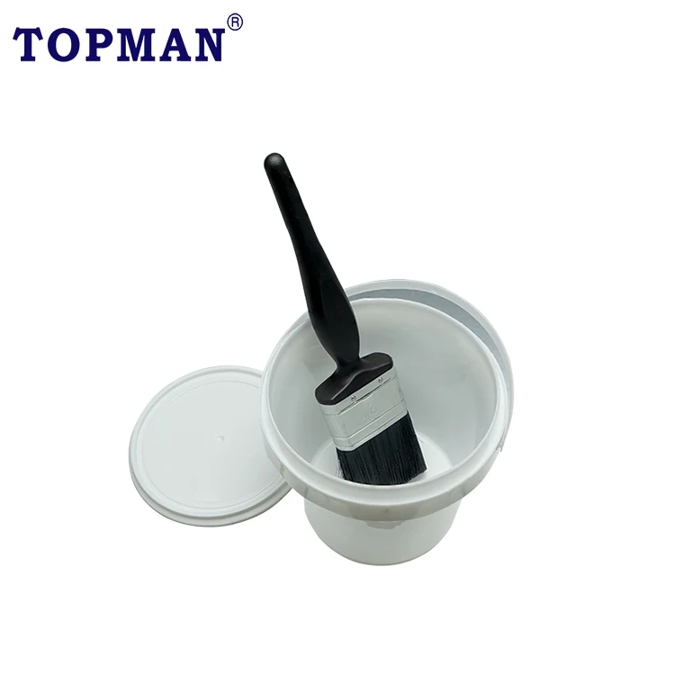 2 inch flat paint brush with plastic handle