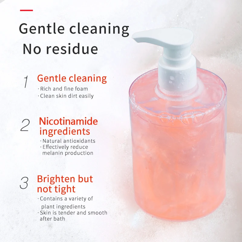 Oem натуральный органический гель для душа, база для ванны, увлажняющая осветляющая фруктовая Ароматизированная веганская травяная детская мойка для тела