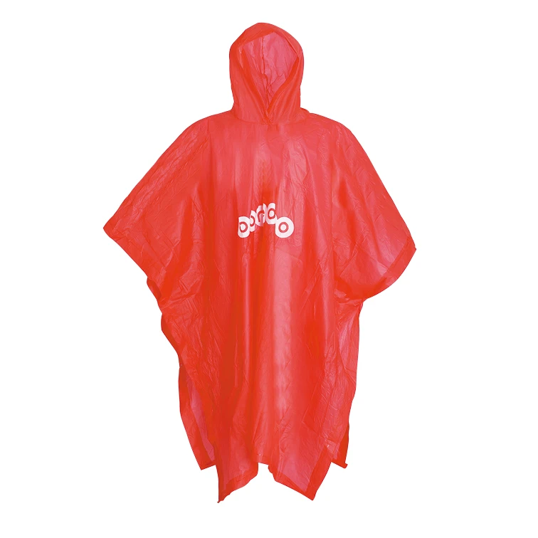 Waterproof colored custom printed pvc rain coat poncho