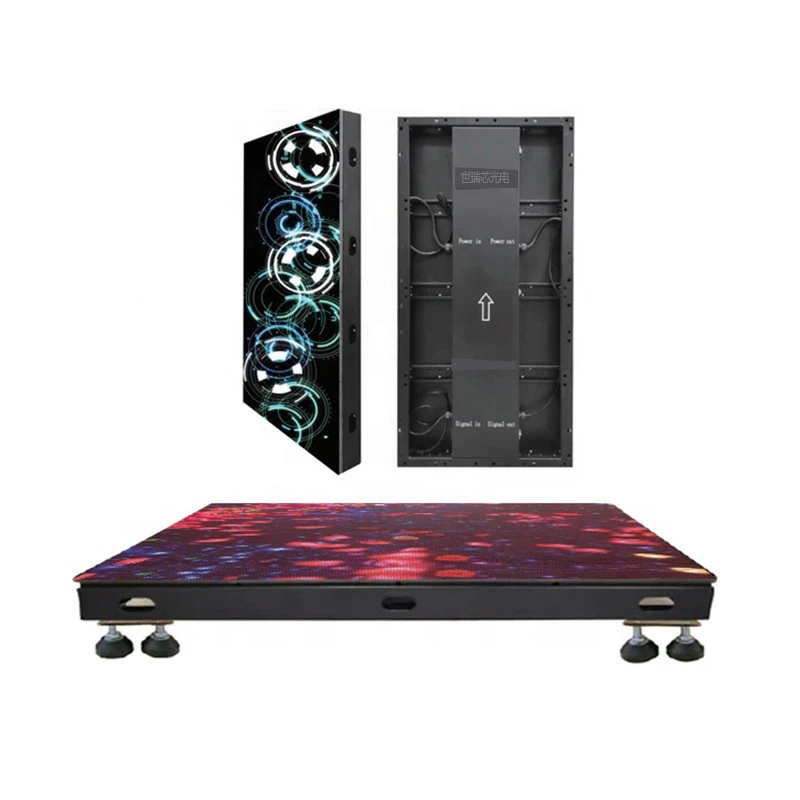 P5 Led Video Dance Floor Tile Stage Display Led Colorful Dance Floor 1r1g1b Led Screen