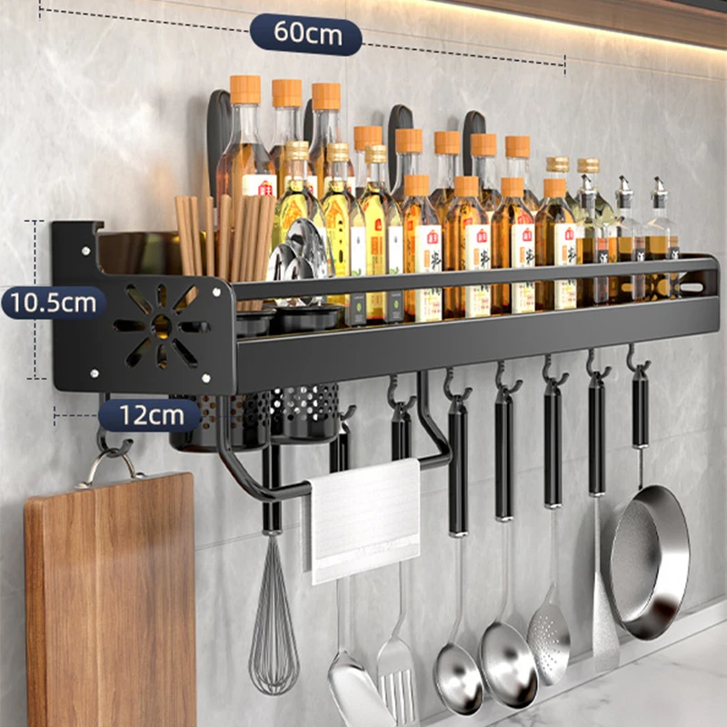 Kitchen Stainless Steel Knife Rest Chopstick Stand Multifunctional Storage Rack Perforation-Free Wall Hanging Kitchen Knife Rack