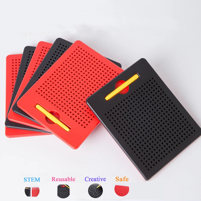 Kids Gift Toys Small size Magpad 380PCS Ball Doodling Games Erasable Magnetic Tablet Creative Magnetic Drawing Board for Kids