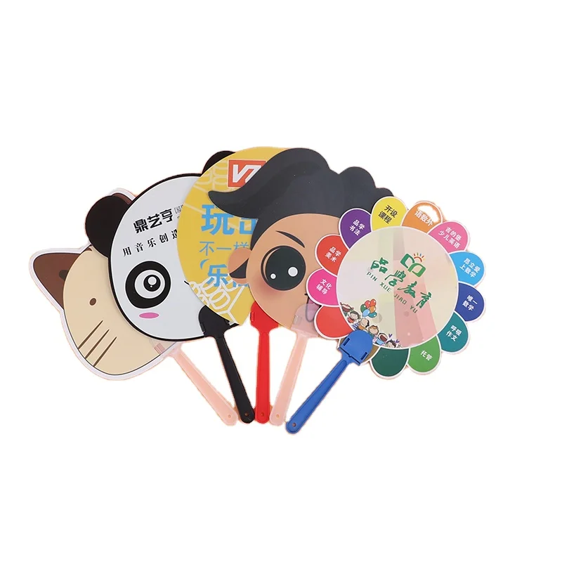 Wholesale idol merchandise customized foldable fabric plastic mini permission to dance pvc fan
