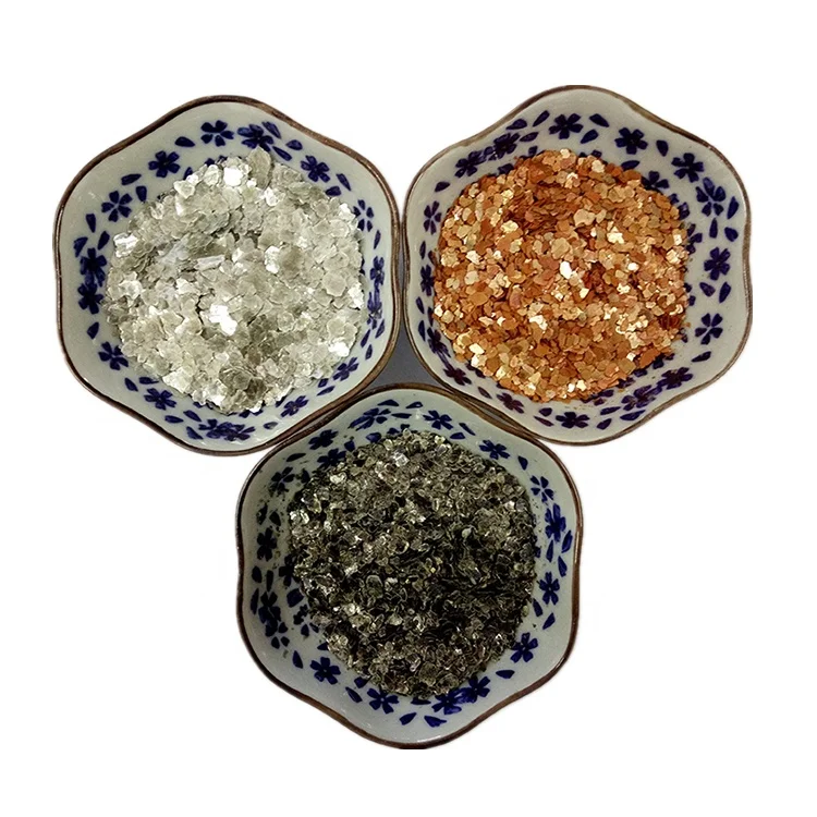 Наполнитель для наружных стен, цветной слюдяной чешуйки, Размер 3-5 мм