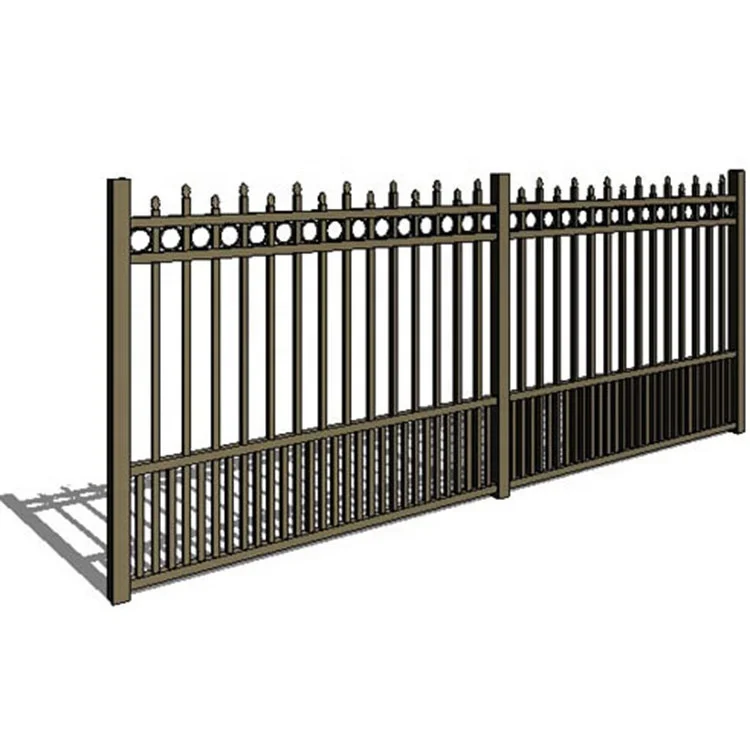 
Celia Original Design Aluminum Metal Flat Top Pool Garden Black Fence Panel 