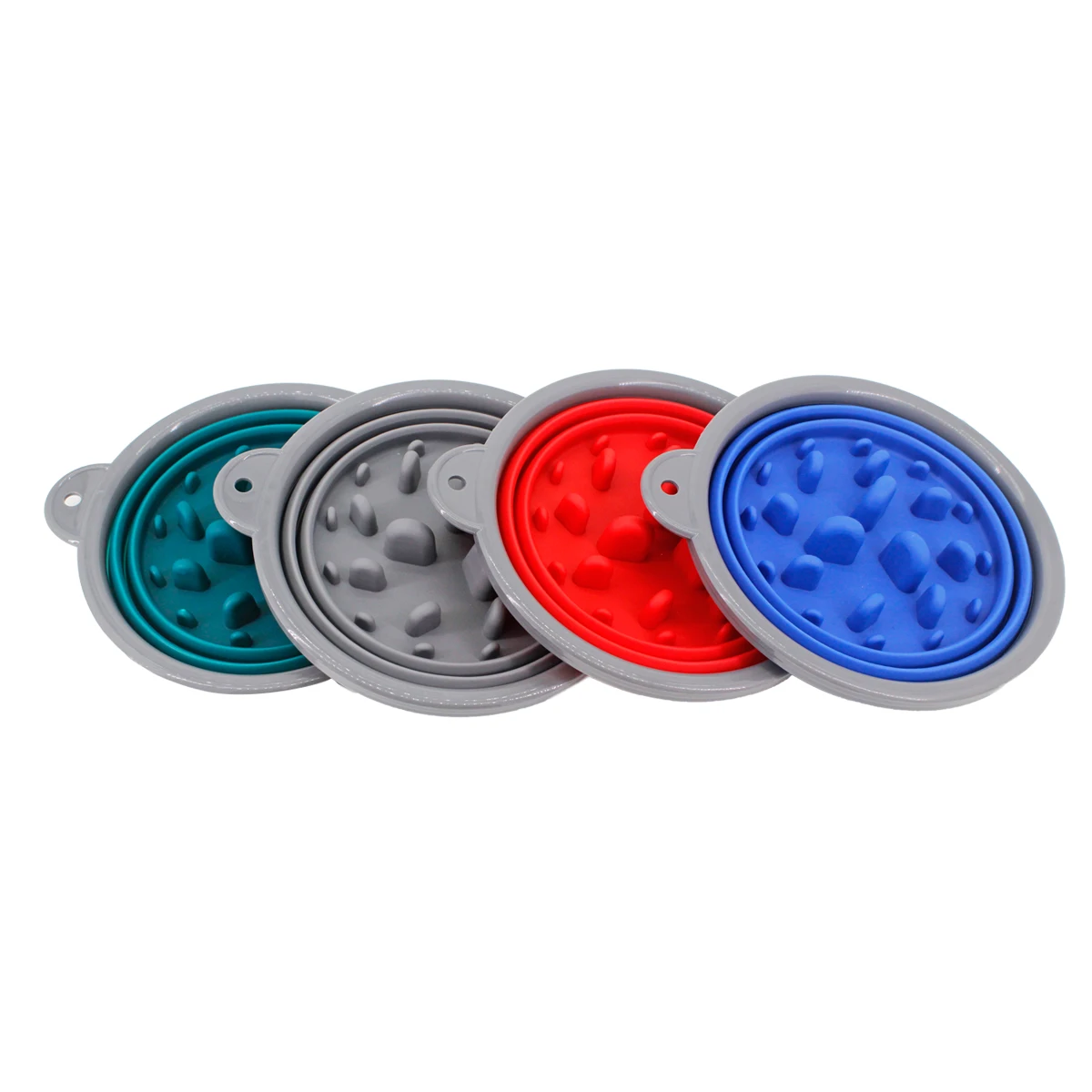 Portable Dog Slow Feeder Bowl Collapsible Silicone Stop Bloat for Pet for Travel,Outdoor,Home