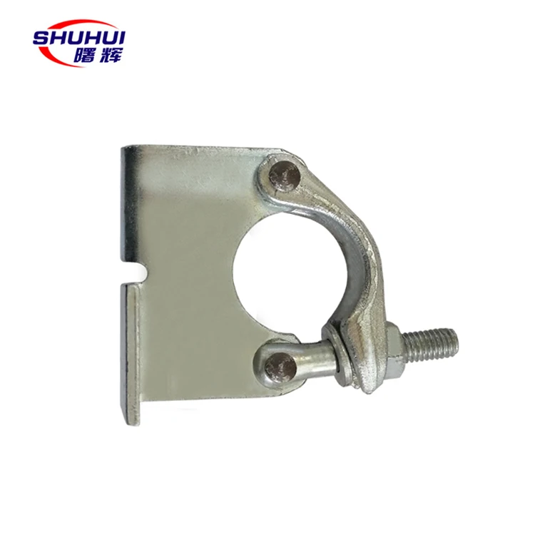 Board retaining scaffolding coupler