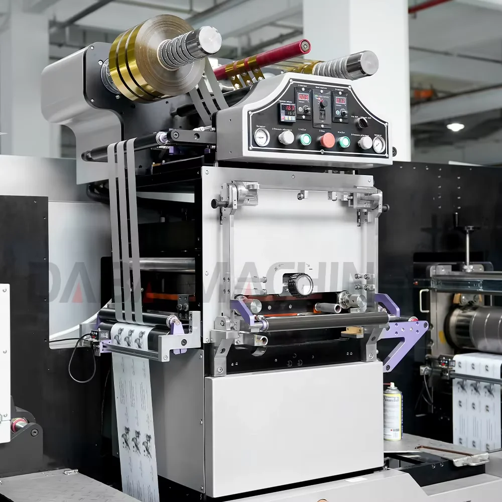 Automatic Label rotary flexo printing Die cutting slitting  conversion machine