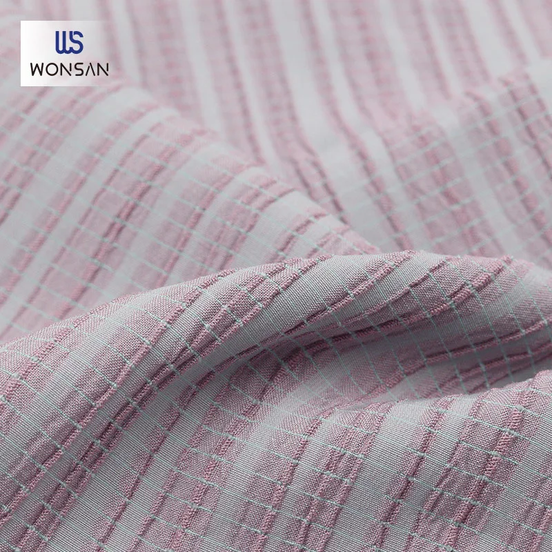 Customizable Rayon Polyester Spandex For  Garment Dresses Blouse Clothing Material Yarn Dyed Crepe Woven Fabric En Tissu