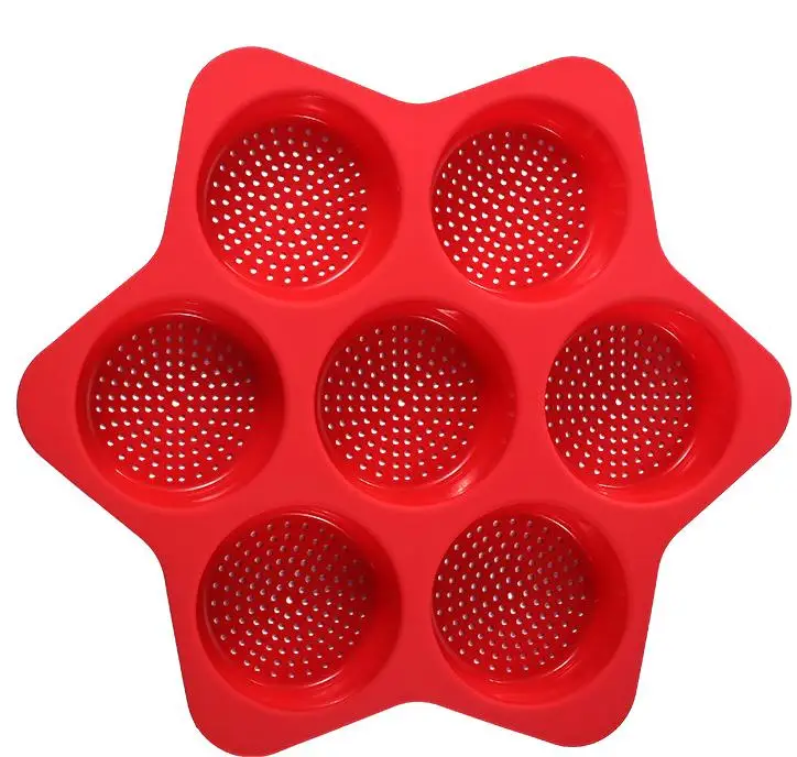 Hot Selling High Temperature Resistant Silicone Hamburger Mold Silicone Baking Pan Press and Freezer Container Maker