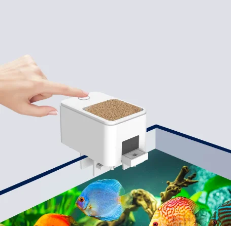 HOT SALE VSON Aquarium Automatic Fish Feeder WiFi Timer Feeder for Fish Tank Electric Adjustable Auto Fish Food Dispenser
