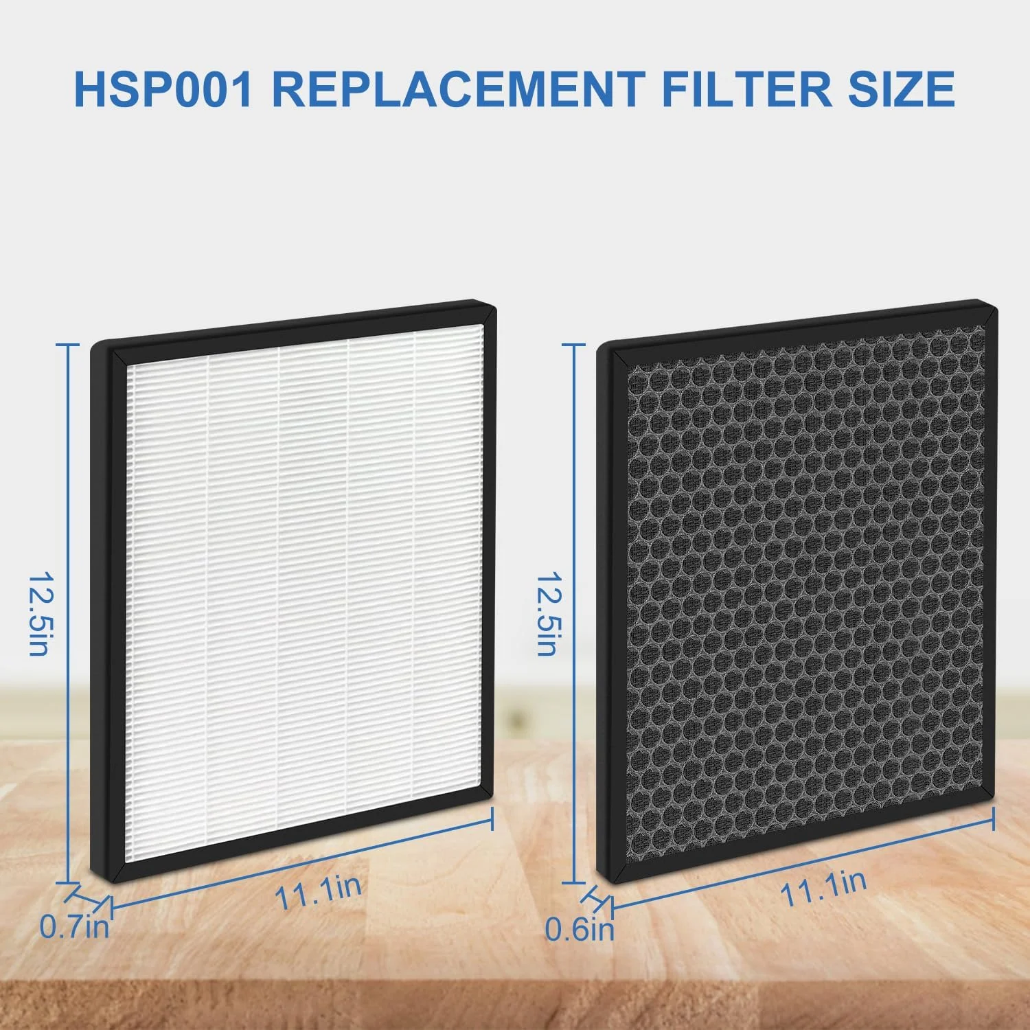 Фильтр для замены HSP001 совместимый с HATHASPACE Smart очиститель воздуха 4-ступенчатая фильтрация тонкого предварительного фильтра 2 упаковки