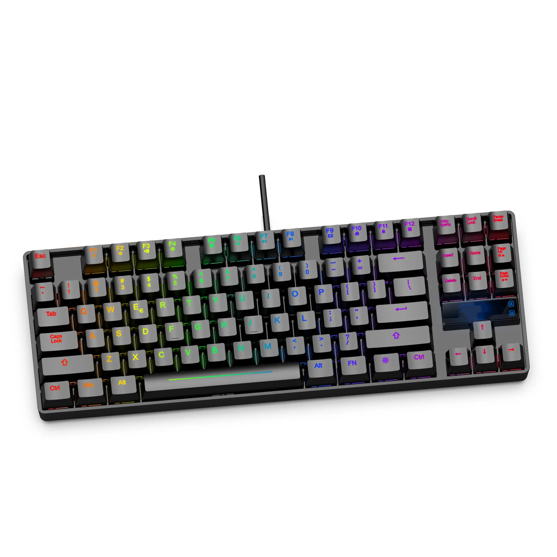 Игровая Проводная металлическая клавиатура RGB OEM с испанской раскладкой для планшетов и ноутбуков