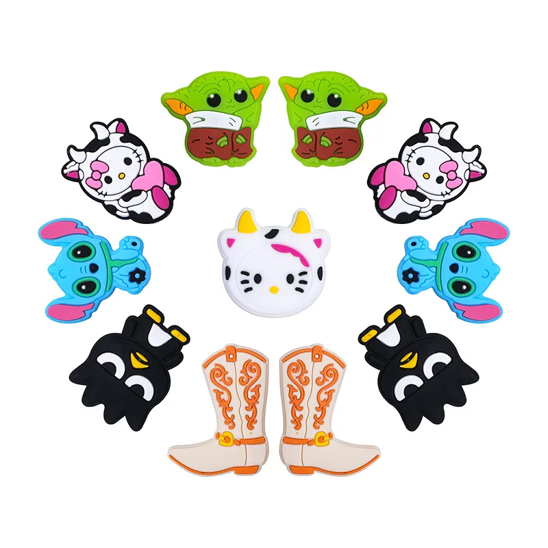 Factory In Stock Jewelry Accessories Safety Cute Teething Bracelet Silicone Letter Bead For Children Supplies