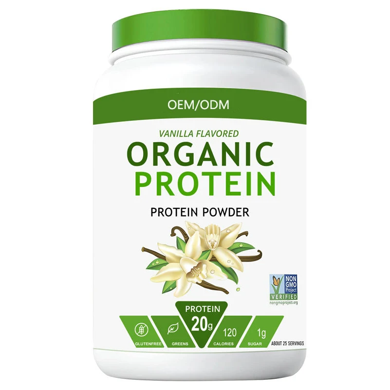 Wholesale Private Label Superfoods Green Organic Vegan Plant Based Rice Pea Probiotics Protien Supplement Protein Powder