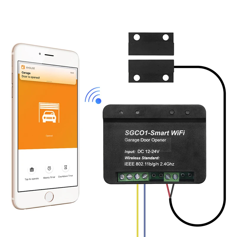 Giant SGC01 433.92 Mhz 12-24V Gate Remote WiFi Garage Door Receiver