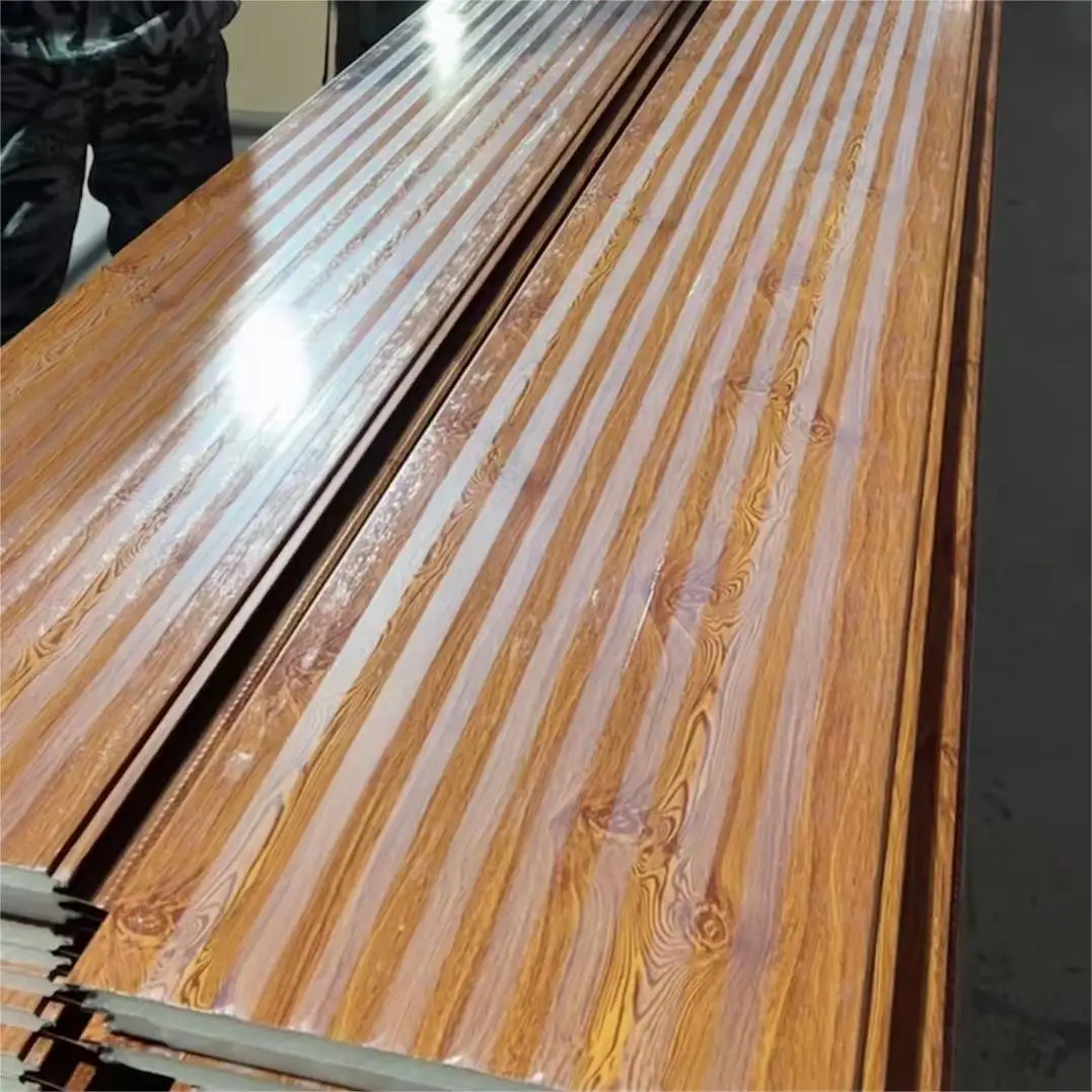 16 мм декоративная настенная панель PU сэндвич-панели наружная стенка металлическая изоляционная плита цена полиуретановая изоляционная плита