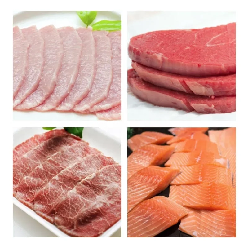 Fully Automatic Jerky Butchery Equipment Tofu Fish Beef Pork Fresh Meat Thin Cut Cutter Slicer Machine