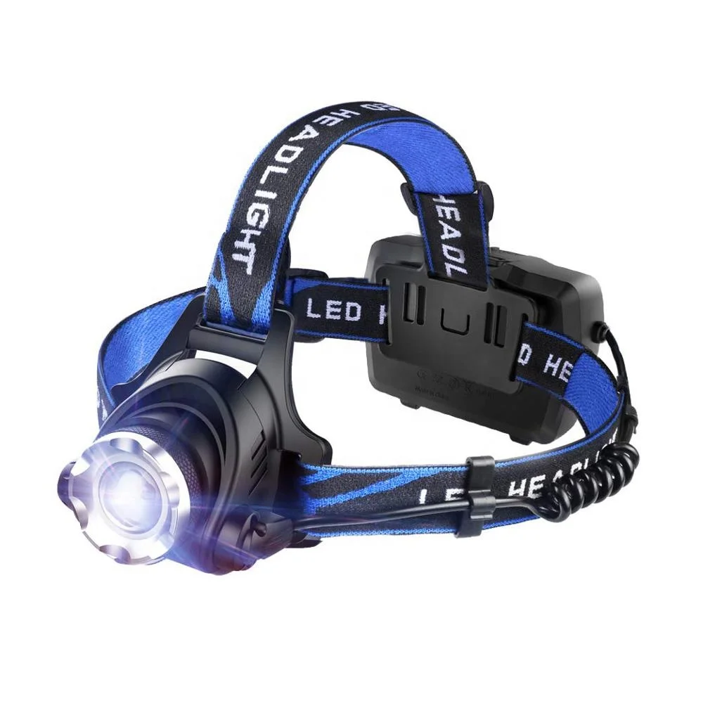 
1000lm Chargeable Zoom Emergency Light Headlamp T6 LED Head Working Lamp 