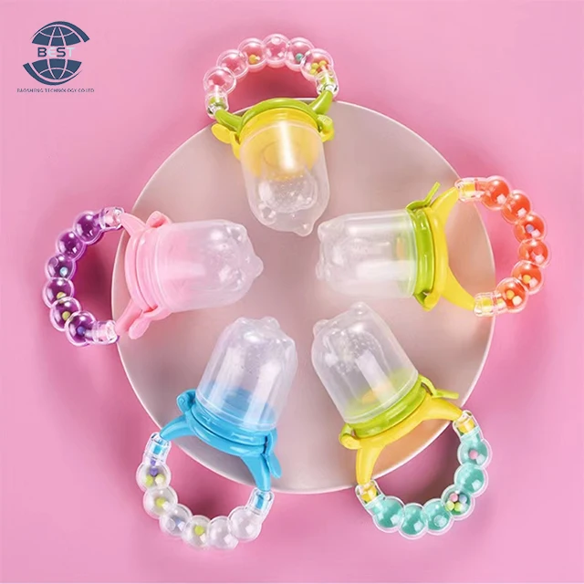 Beautiful and colorful bell-shaped baby soothers baby products and products Silicone fruit soothers in a variety of colors