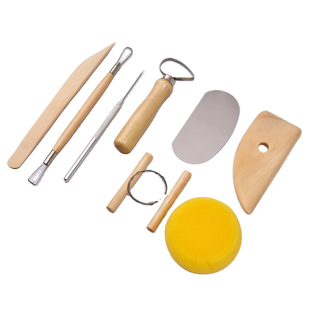 BOMEIJIA Hot Sale 8PCS Pottery & Clay Tools Kit, Specially Designed for Clay Modeling, Sculpting, Model Carving (1600437997585)