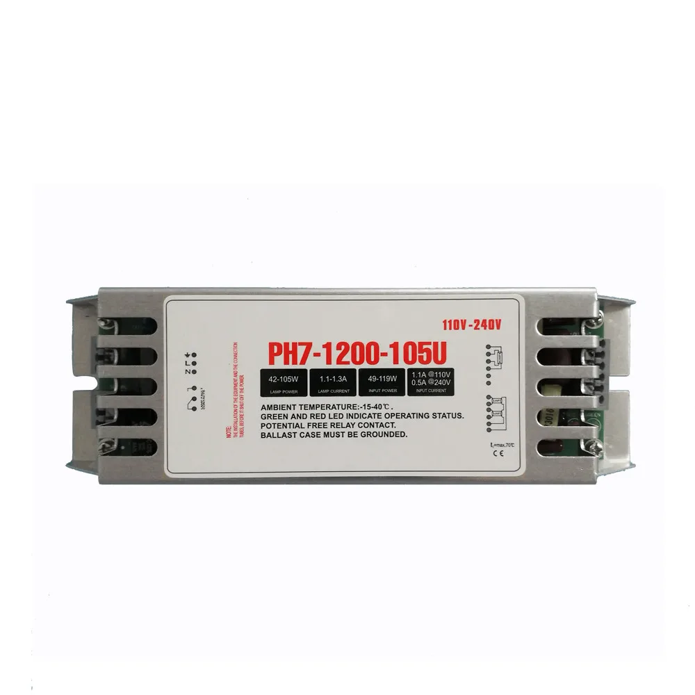 PH7 1200 105U Manufacturer 42w -105w gpha843t5l germicidal uvc amalgam lamp electronic ballast ce
