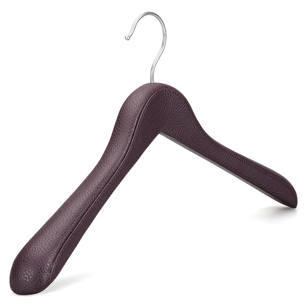 LINDON Deluxe Luxury PU Leather Coat Hanger for Outerwear