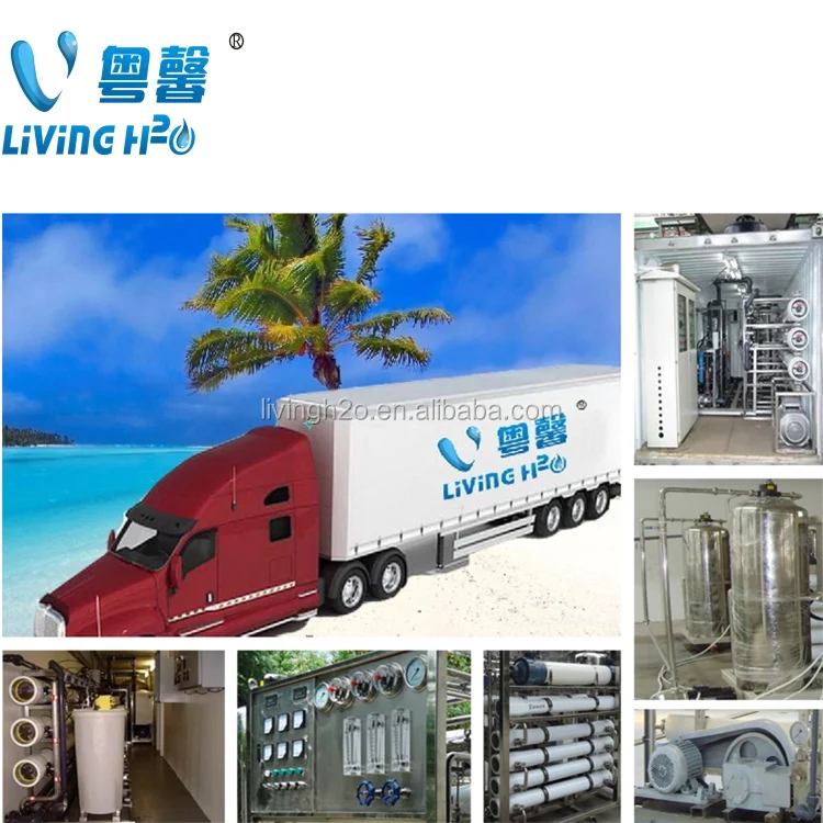 Sea Water Desalination Filter Machine System Plant Boat Mobile Salt Water Reverse Osmosis Treatment Purify  Equipment Device