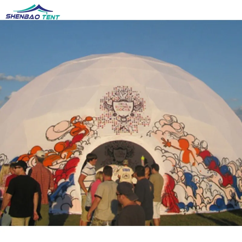 360degree movie projection event dome tent trade show fair exhibition large Geodesic Dome Tent 20m 25m 30m