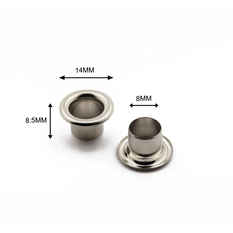 High Quality 22# 14mm Garment Eyelets for Bag Shoes Accessories brass eyelet