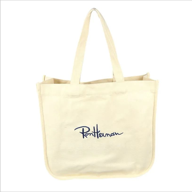 
100%Organic Cotton Canvas Grocery Shopping Tote Bag with Fashion Printing 