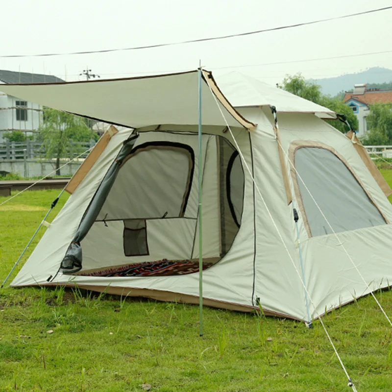 Alocs Custom Waterproof Hiking Outdoor Large Tent Foldable barraca de Camping Equipment Automatic Family Tent