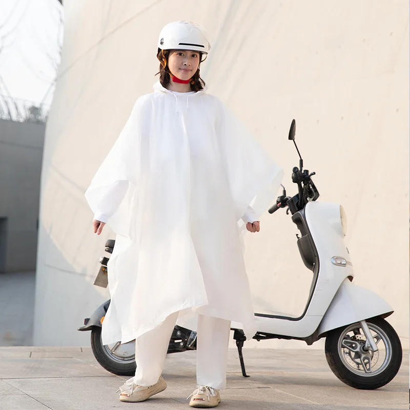 High Quality EVA Extended Coverage Waterproof Adult Raincoat Split Lightweight Disposable Portable Poncho Adult Cycling Raincoat