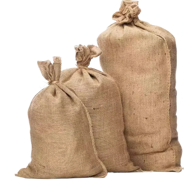 Wholesale burlap bags custom logo burlap sack 100kg agriculture packing jute gunny bags all size