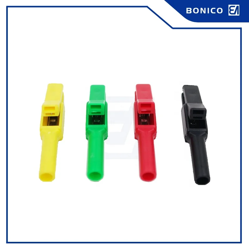 8A 58MM High Quality Nylon Pure Copper Insulated Test Small Alligator Clip