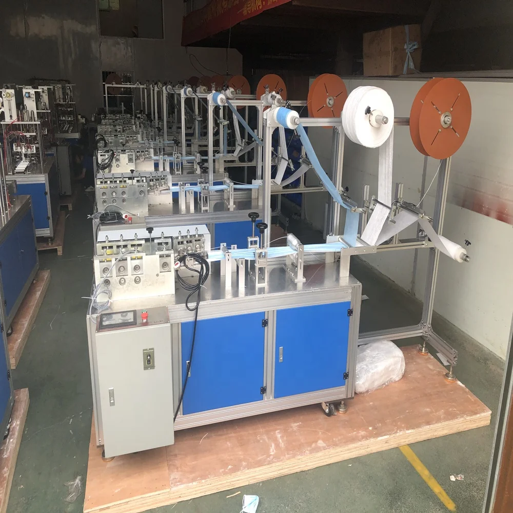
Semi Automatic 3 Ply Surgical Disposable Doctor Face Mask Making Machine 
