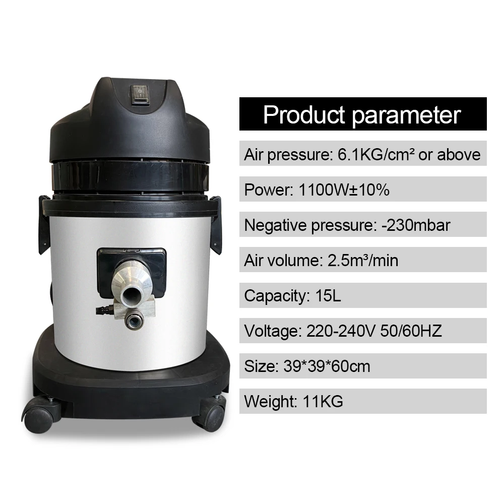 Dust free sanding machine with orbit sander vacuum hose and air sander pad