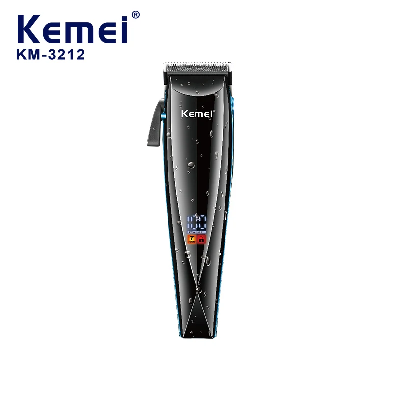 Kemei in Stock Professional Km-3212 Adjustable Blade Led Display Cordless Man Barber Electric Hair Clipper Manufacturer