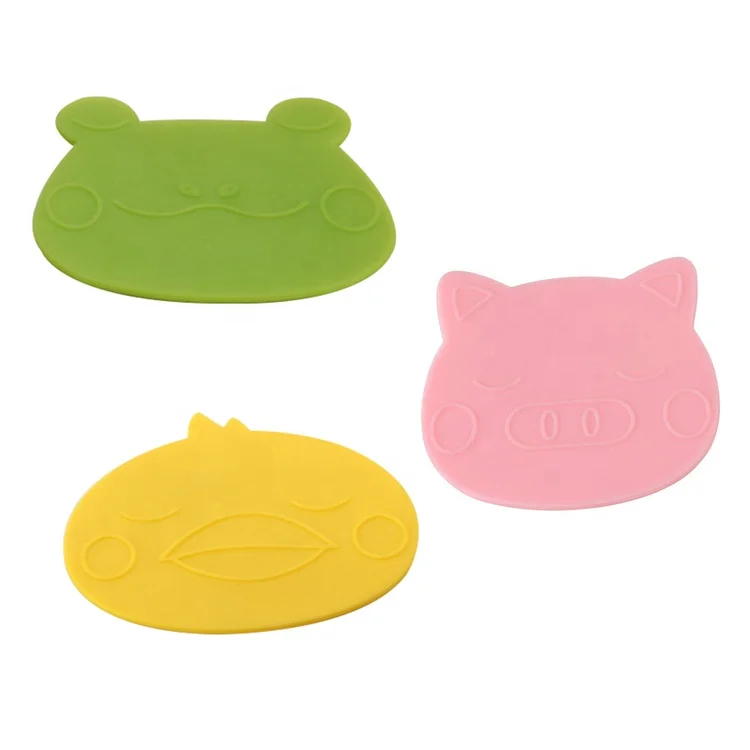 Cartoon Animal Bird Piggie Frog Shape Silicone Cup Coaster
