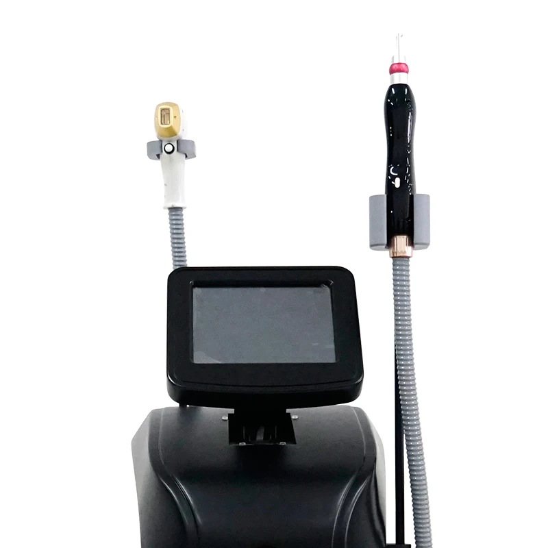 New arrival stationary 2 heads laser device for hair removal and tattoo removal / Painless the best hair removal device