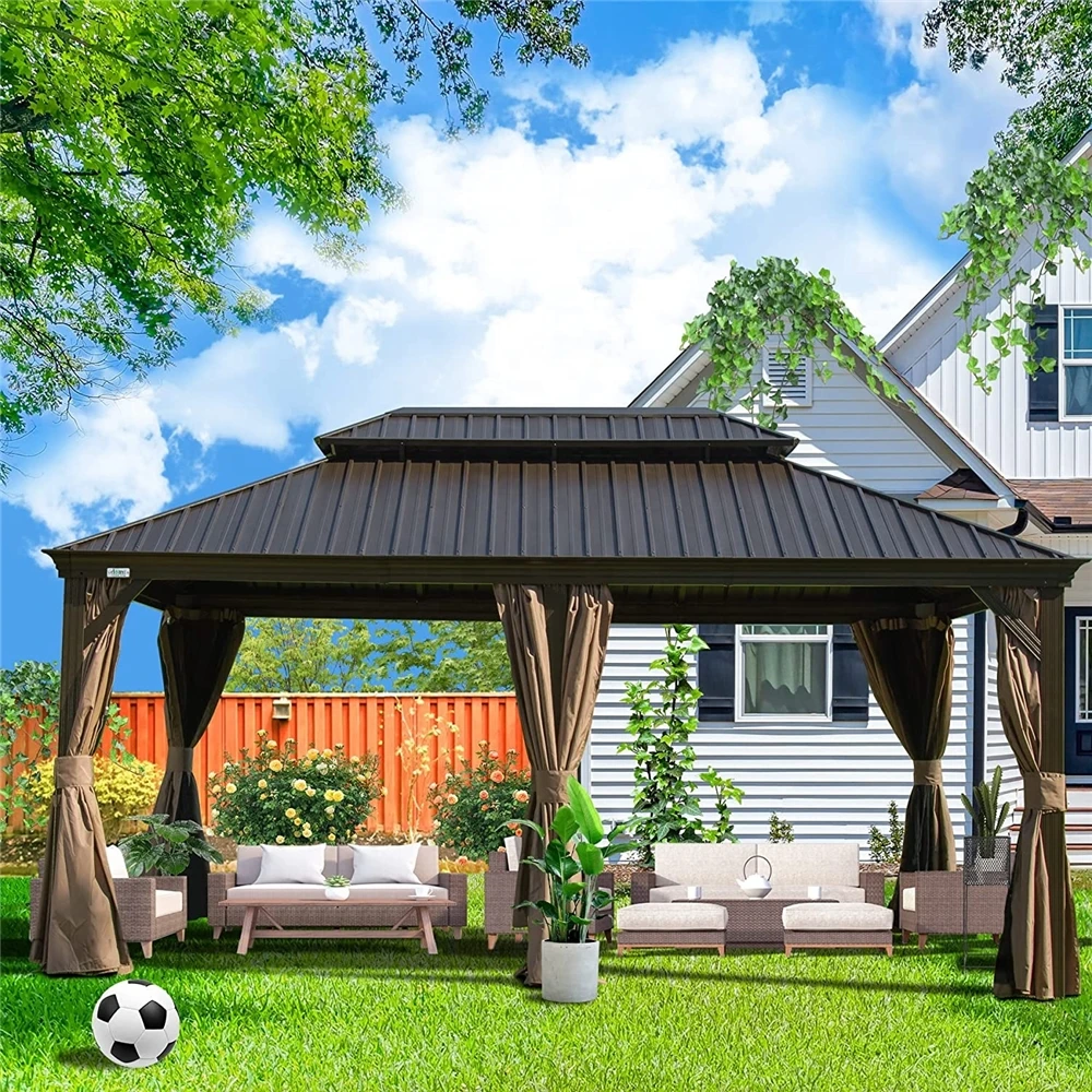 New design ext rieur octogonal 3*4 gazebo 16 x 20 with CE certificate