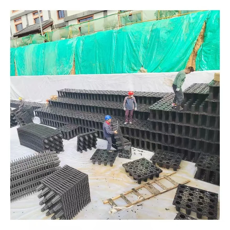 Модульные резервуары для хранения воды под автомобильными дорогами контроля стока и наводнения