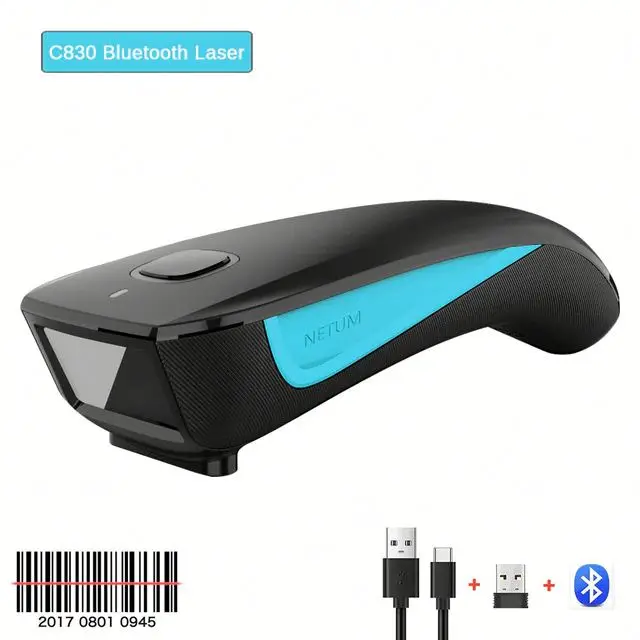 Netum C750 C740 C830 мобильный платеж Qr считыватель штрих-кодов беспроводной сканер 2D с синим