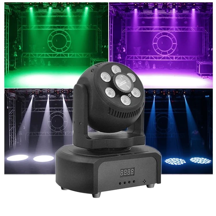 DJ Disco Night Club Show 1 шт. 30 Вт 6 8 LED RGBW мини точечная мойка движущийся свет для сценического мероприятия