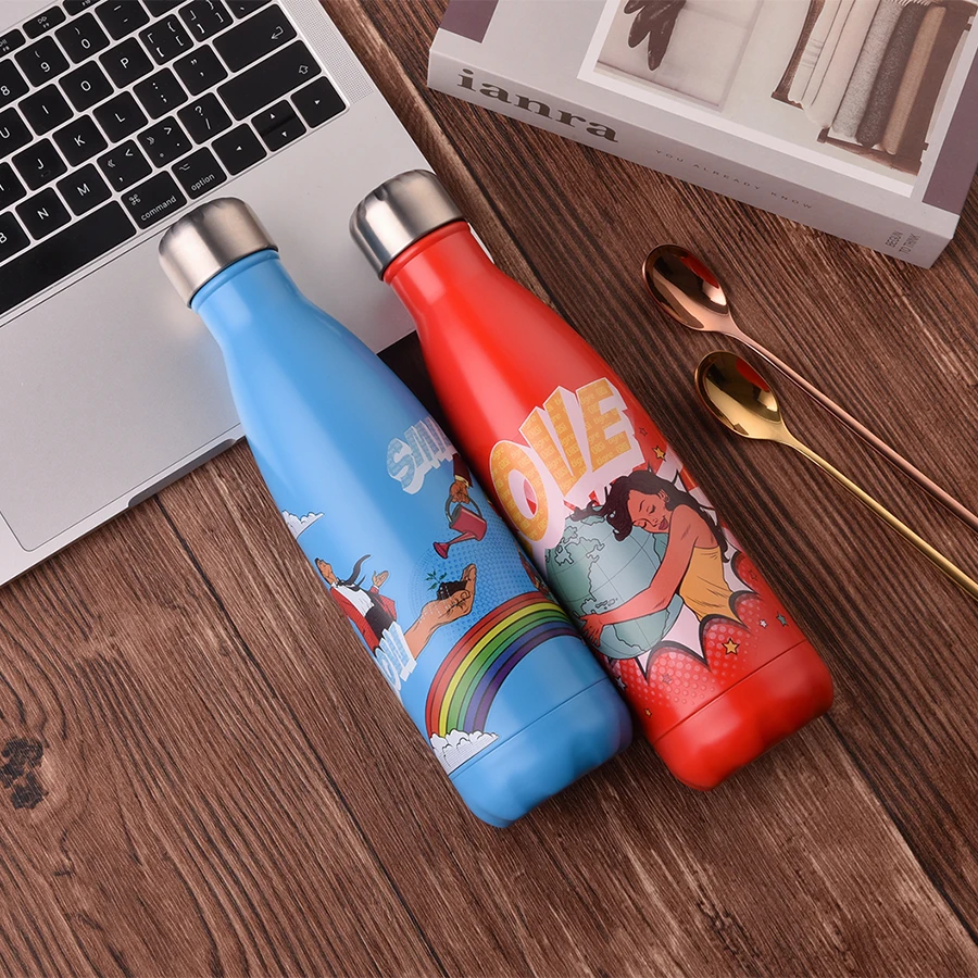 18 Oz Double Wall Stainless Steel Insulated Vacuum Flask