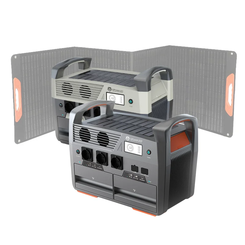 230v central solaire 1200W 3600W Housing Emergency 110/220V DC AC Outlet Portable Solar Power Bank Station For Laptop Charging