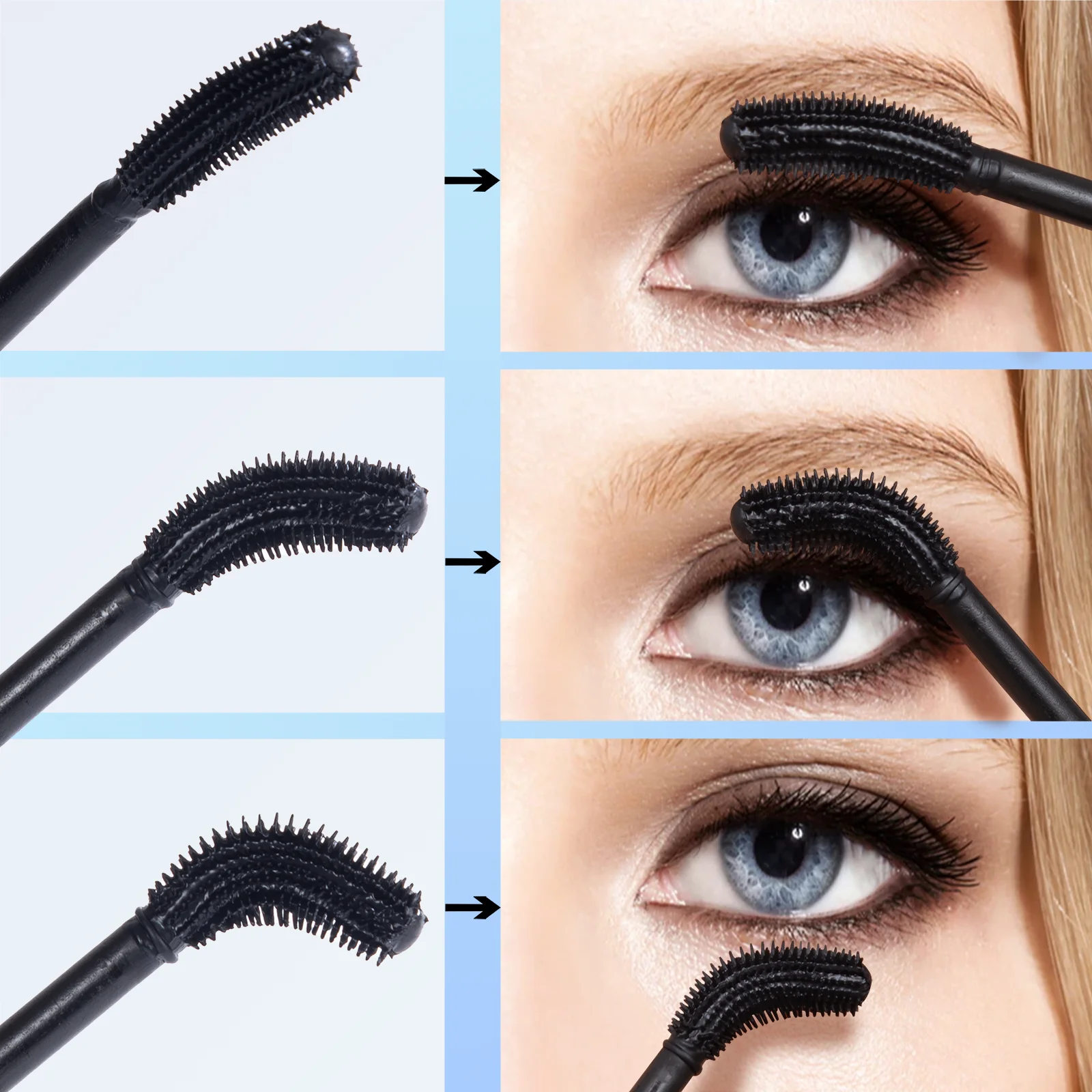 Wholesale best black halloween waterproof 4D wands disposable mascara(new)  tube facial private label makeup