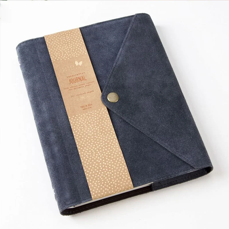 Custom Blue Suede Magazine Personalized Velvet Notebook A5 Notebook Event Gift Customized Printed Notebook Diary