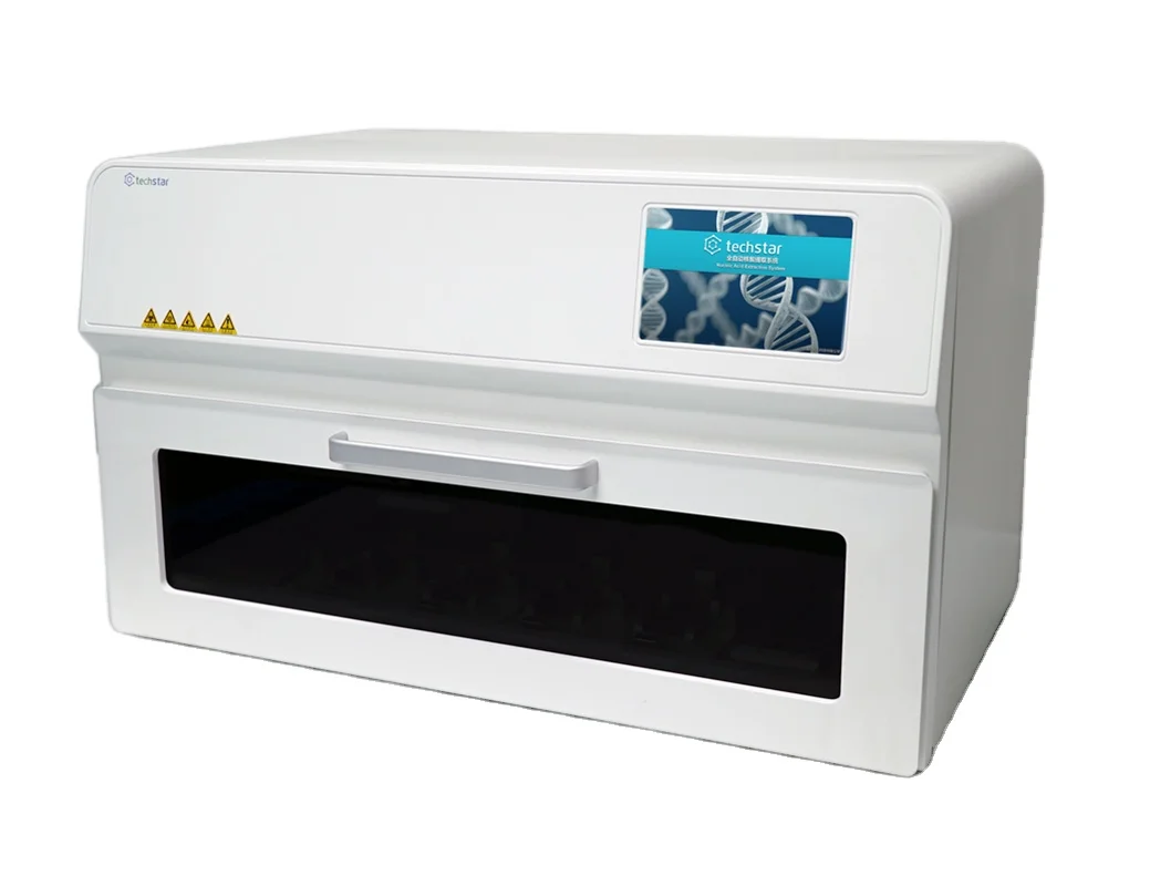 Techstar 7-inch Touch Screen Automated Nucleic Acid Extraction System Open System DNA RNA Extraction System