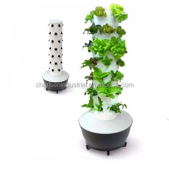 Vertical Grow Tow DIY Aeroponic Tower indoor plant growing systems Hydroponic Growing Systems Smart Small Hydroponic System